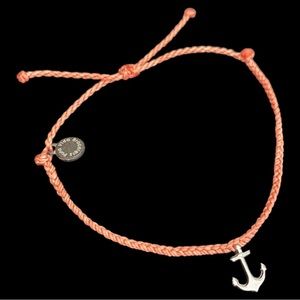 PURA VIDA ANCHOR BRACELET, SILVER